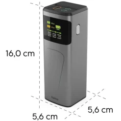 Power bank 20000 mAh Hama High Power 65W / Grafitowy VH028-15