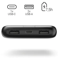Power bank 10000 mAh Hama Power Pack Performance / Czarny VH025-03