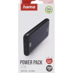 Power bank 10000 mAh Hama Power Pack Performance / Czarny VH025-03