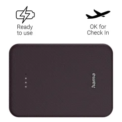 Power bank 10000 mAh Hama Power Pack / Burgund VH023-12