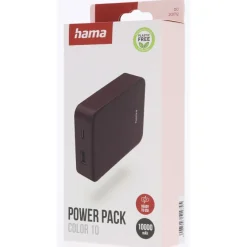 Power bank 10000 mAh Hama Power Pack / Burgund VH023-12