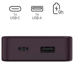 Power bank 10000 mAh Hama Power Pack / Burgund VH023-12