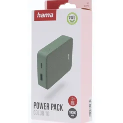 Power bank 10000 mAh Hama Power Pack / Zielony VH023-06