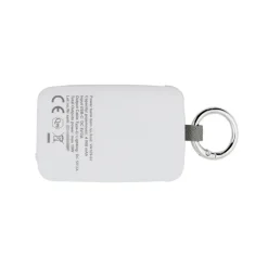Power bank 4000 mAh, karabińczyk i lampka 1W | Dimetrice / Biały VA109-02