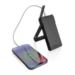 Power bank 10000 mAh Skywave, ładowarka słoneczna / Czarny P322.341
