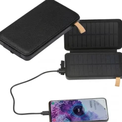 Power bank 8000 mAh solarny BRUNA / Czarny 3365703