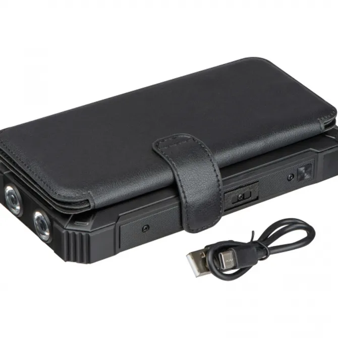 Power bank 20000 mAh solarny PETRA / Czarny 3389903