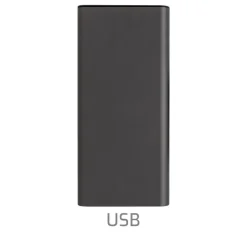 Power bank 20000 mAh Terra, aluminium z recyklingu / Szary P322.632