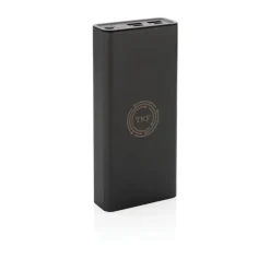 Power bank 20000 mAh Terra, aluminium z recyklingu / Szary P322.632