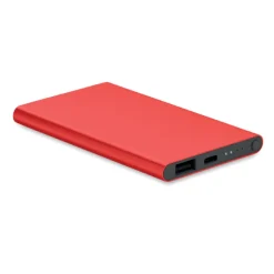 Power Bank 4000 mAh typ C / Czerwony MO6825-05