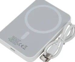 Power bank 5000 mAh z ładowarką indukcyjną WELS / Biały 436606
