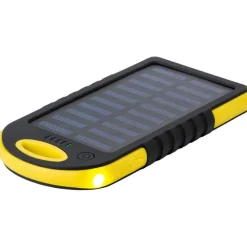Power bank 4000 mAh z ładowarką słoneczną / żółty VA275-08