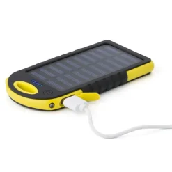 Power bank 4000 mAh z ładowarką słoneczną / żółty VA275-08