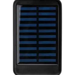 Power bank 4000 mAh z ładowarką słoneczną / Czarny VA274-03
