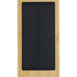 Power bank 10000 mAh z ładowarką słoneczną / Brązowy VA276-16