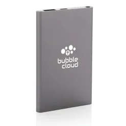Power bank 4000 mAh z aluminium z recyklingu / Szary P322.420