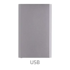 Power bank 4000 mAh z aluminium z recyklingu / Szary P322.420