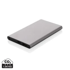 Power bank 4000 mAh z aluminium z recyklingu / Szary P322.420