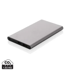 Power bank 4000 mAh z aluminium z recyklingu / Szary P322.420