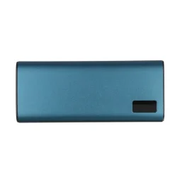 Power bank 10000 mAh z aluminium z recyklingu / Niebieski VA241-11