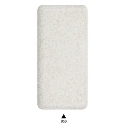 Power bank 8000 mAh ze słomy pszenicznej | Jenkins / Neutralny V0725-00