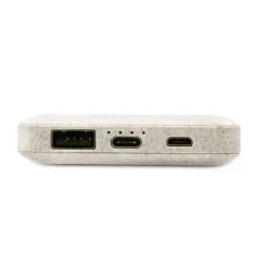 Power bank 8000 mAh ze słomy pszenicznej | Jenkins / Neutralny V0725-00