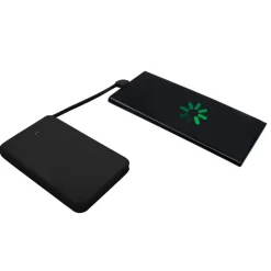Power bank 5000 mAh ze zintegrowanymi kablami, adapter w komplecie | Presley / Czarny V0905-03