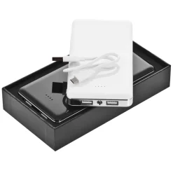 Power bank 12000 mAh z lampką | Sawyer / Biały V3384-02
