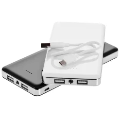 Power bank 12000 mAh z lampką | Sawyer / Biały V3384-02