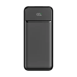 Powerbank Nolu z wyświetlaczem LED 10 000 mAh / Czarny LT95518-N0002