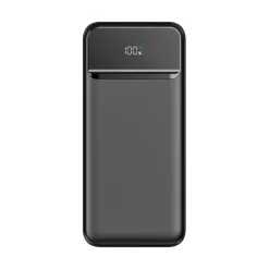 Powerbank Nolu z wyświetlaczem LED 20000 mAh / Czarny LT95519-N0002