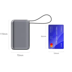 Powerbank Nova Laptop 65 W z wbudowanym kablem USB-C 30000 mAh / Ciemnoszary LT95520-N0060