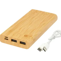 Powerbank Tulda o pojemności 10,000 mAh wykonany z bambusa / Piasek pustyni 12432306