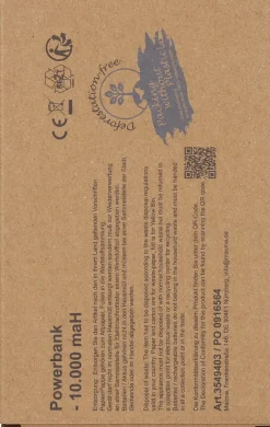 Power bank z ABS z recyklingu 10000 mAh PRESTON / Pomarańczowy 3549410
