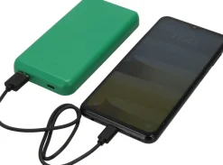 Power bank z ABS z recyklingu 10000 mAh PRESTON / Zielony 3549409