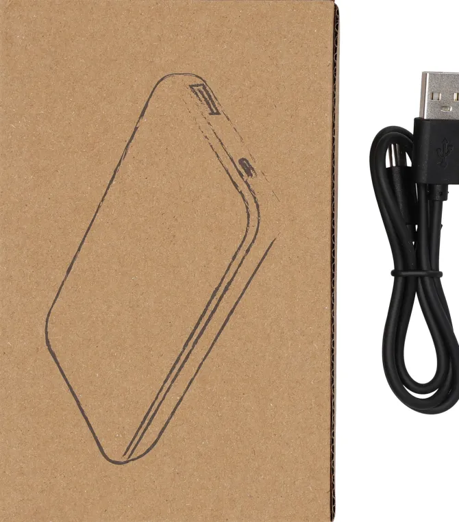 Power bank z ABS z recyklingu 10000 mAh PRESTON / Zielony 3549409
