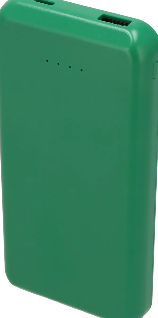 Power bank z ABS z recyklingu 10000 mAh PRESTON / Zielony 3549409