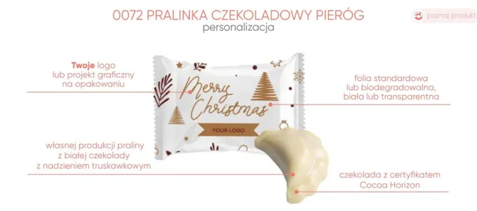 Pralinka Czekoladowy Pieróg / Wielokolorowy S0072/XM