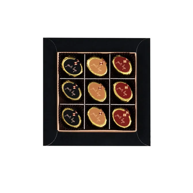 Praliny Elipsa logo mini 9 szt. / Wielokolorwy S0557