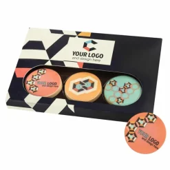 Praliny z nadrukiem Choco Circle 6 szt / Wielokolorwy S0415B