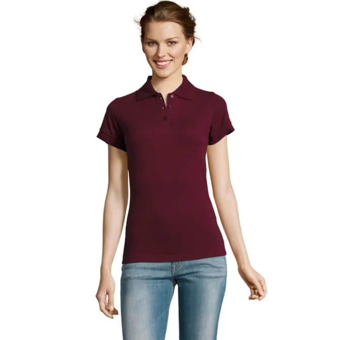 PRIME Damskie POLO 200g / Burgundy S00573-BG-S