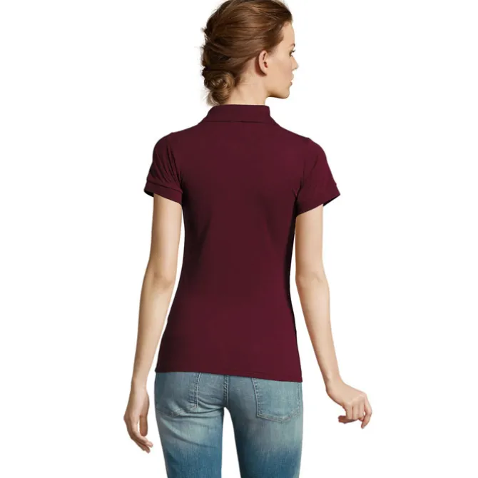 PRIME Damskie POLO 200g / Burgundy S00573-BG-M