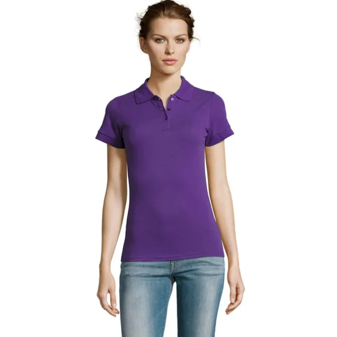PRIME Damskie POLO 200g / Dark Purple S00573-DA-M