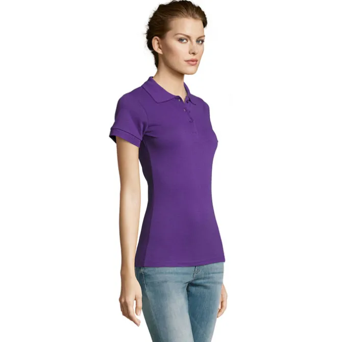 PRIME Damskie POLO 200g / Dark Purple S00573-DA-M