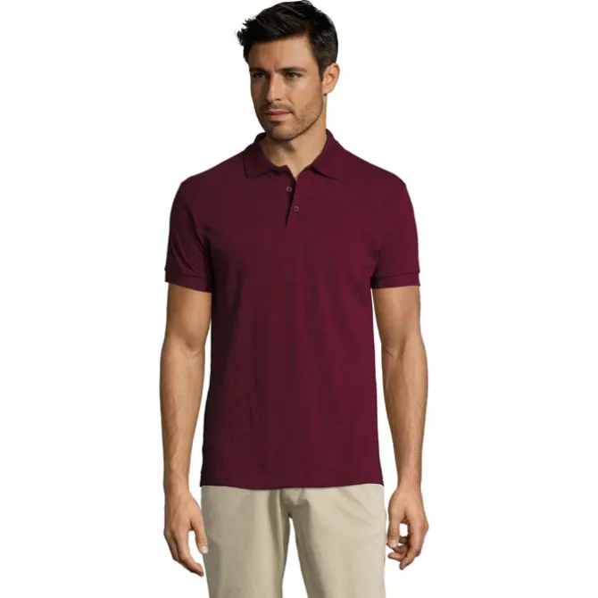 PRIME Męskie polo 200g / Burgundy S00571-BG-5XL