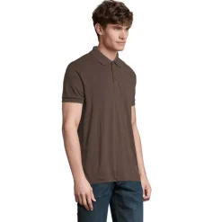 PRIME Męskie polo 200g / Chocolate S00571-CH-3XL