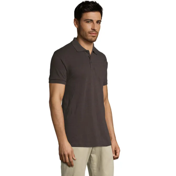 PRIME Męskie polo 200g / Ciemny szary S00571-DG-3XL