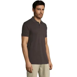PRIME Męskie polo 200g / Ciemny szary S00571-DG-4XL