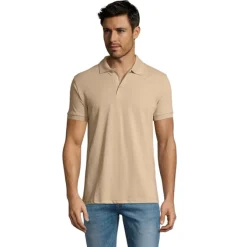 PRIME Męskie polo 200g / Sand S00571-SA-3XL