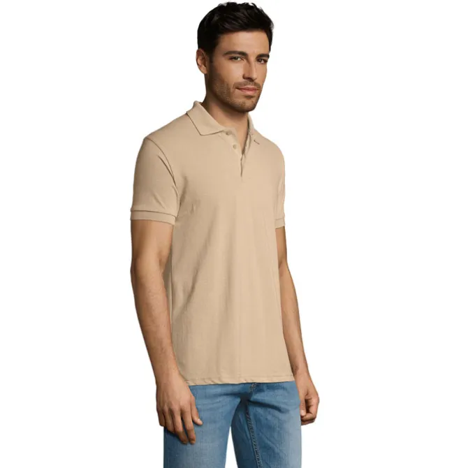 PRIME Męskie polo 200g / Sand S00571-SA-XL